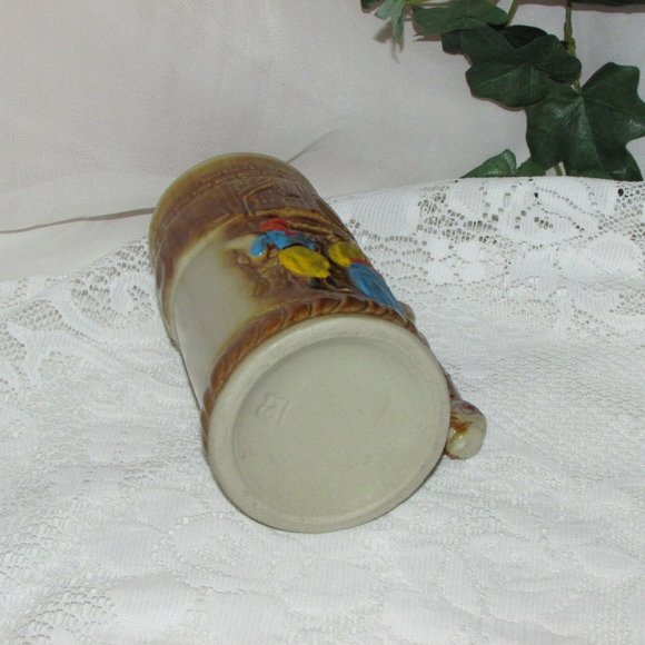 Vintage Hand Painted Stoneware Beer Mug Stein 6.5" - Picture 5 of 7